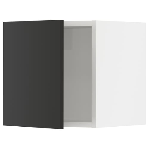 SEKTION Armoire murale, blanc/Nickebo anthracite mat, 15x15x15 "