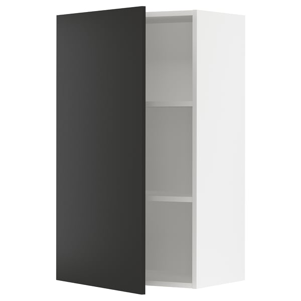 SEKTION Armoire murale, blanc/Nickebo anthracite mat, 24x15x40 "