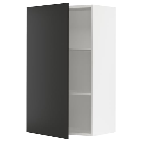 SEKTION Armoire murale, blanc/Nickebo anthracite mat, 24x15x40 "