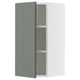 SEKTION Armoire murale, blanc/Nickebo gris -vert mat, 15x15x30 "