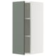 SEKTION Armoire murale, blanc/Nickebo gris -vert mat, 12x15x30 "