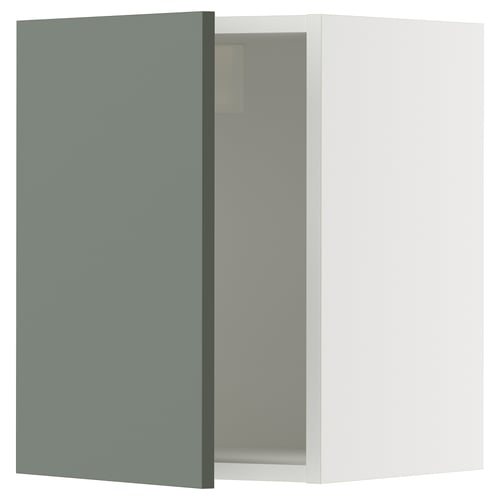 SEKTION Armoire murale, blanc/Nickebo gris -vert mat, 15x15x20 "