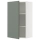 SEKTION Armoire murale, blanc/Nickebo gris -vert mat, 24x15x40 "