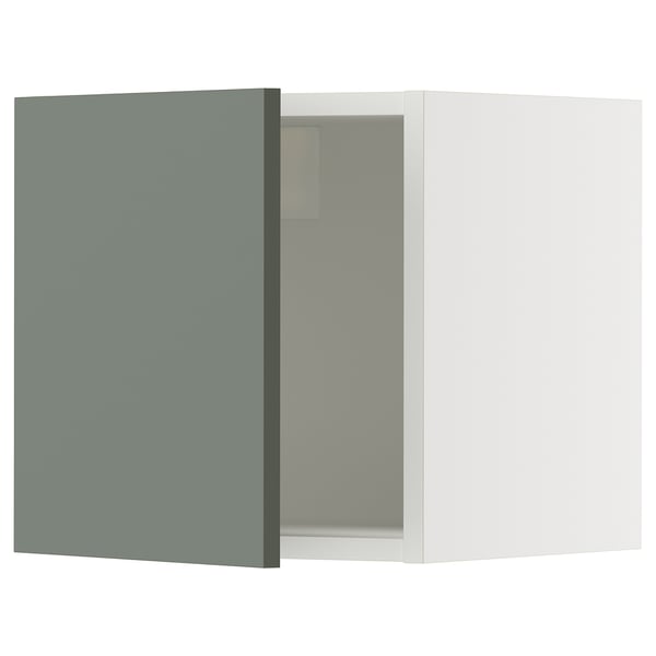 SEKTION Armoire murale, blanc/Nickebo gris -vert mat, 15x15x15 "