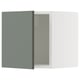 SEKTION Armoire murale, blanc/Nickebo gris -vert mat, 15x15x15 "