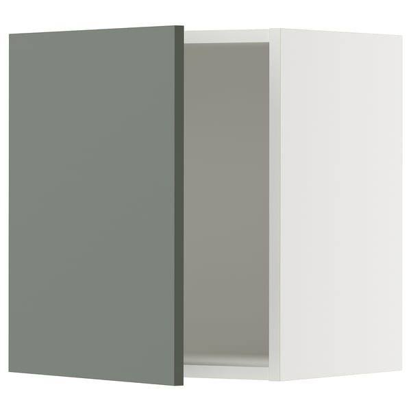 SEKTION Armoire murale, blanc/Nickebo gris -vert mat, 18x15x20 "