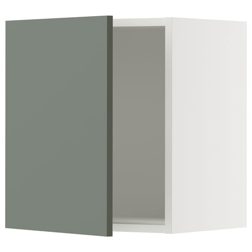 SEKTION Armoire murale, blanc/Nickebo gris -vert mat, 18x15x20 "