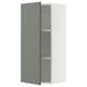 SEKTION Armoire murale, blanc/Nickebo gris -vert mat, 18x15x40 "
