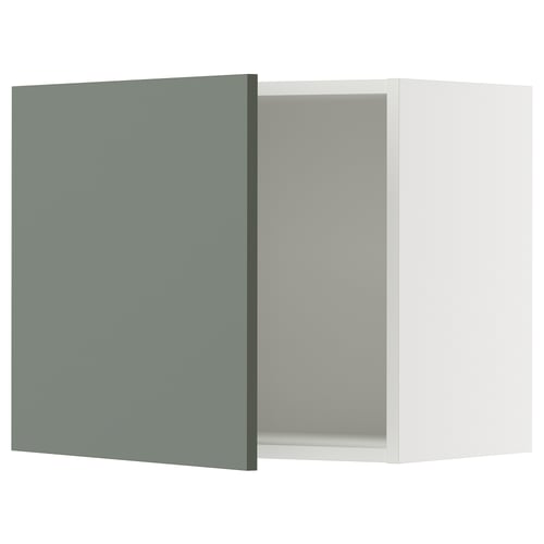 SEKTION Armoire murale, blanc/Nickebo gris -vert mat, 24x15x20 "