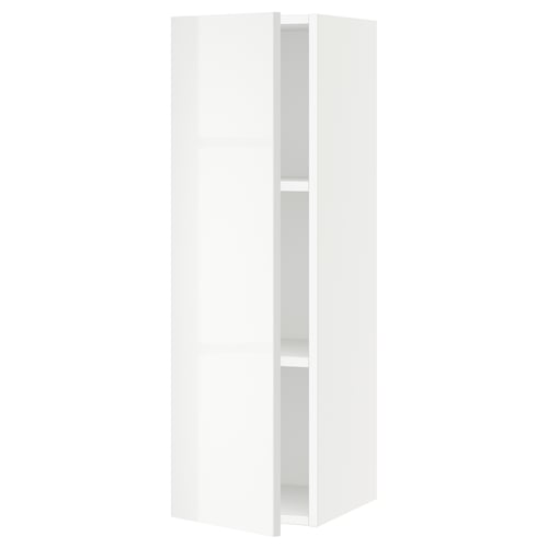 SEKTION Armoire murale, blanc/Ringhult blanc, 12x15x40 "