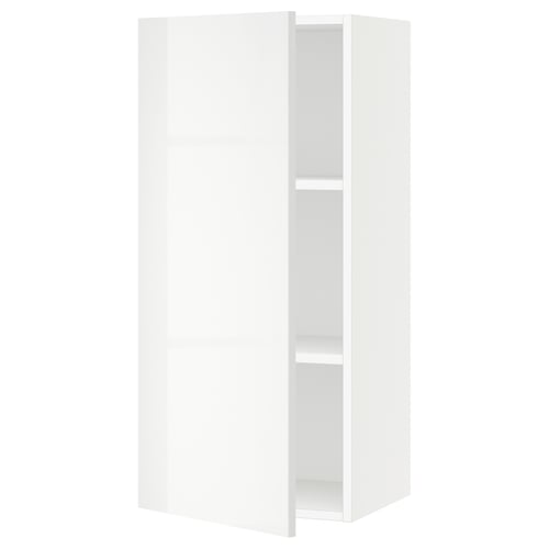 SEKTION Armoire murale, blanc/Ringhult blanc, 18x15x40 "