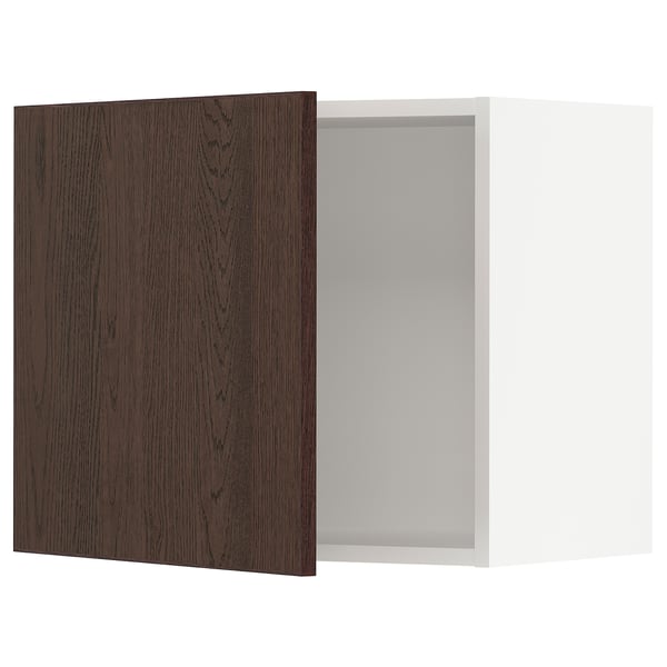 SEKTION Armoire murale, blanc/Sinarp brun, 24x15x20 "