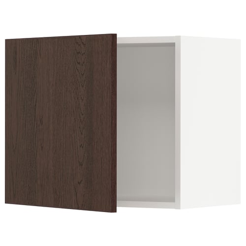 SEKTION Armoire murale, blanc/Sinarp brun, 24x15x20 "