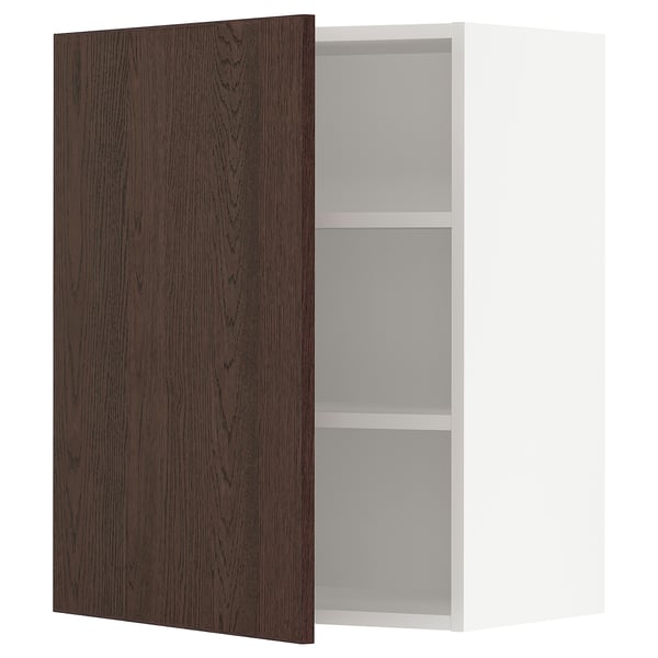 SEKTION Armoire murale, blanc/Sinarp brun, 24x15x30 "