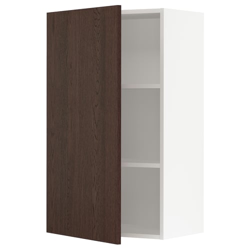 SEKTION Armoire murale, blanc/Sinarp brun, 24x15x40 "