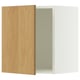 SEKTION Armoire murale, blanc/Sinarp chêne plaqué, 18x15x20 "