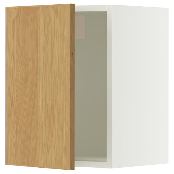 SEKTION Armoire murale, blanc/Sinarp chêne plaqué, 15x15x20 "