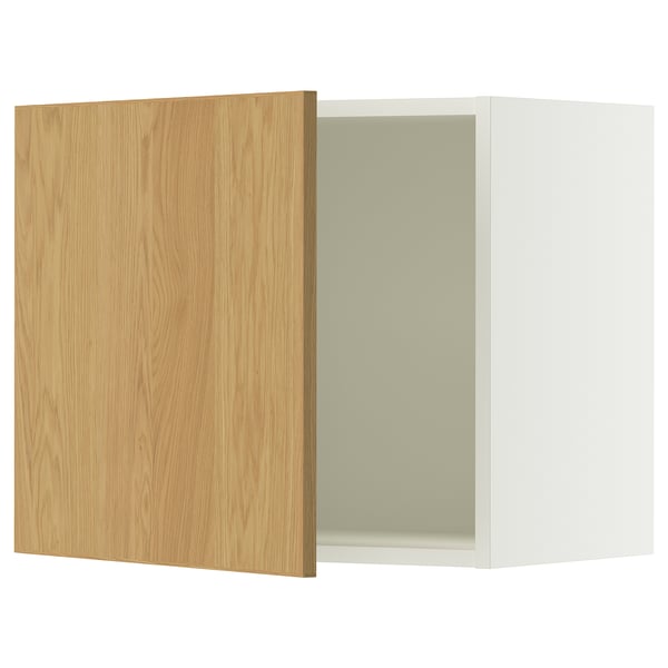 SEKTION Armoire murale, blanc/Sinarp chêne plaqué, 24x15x20 "