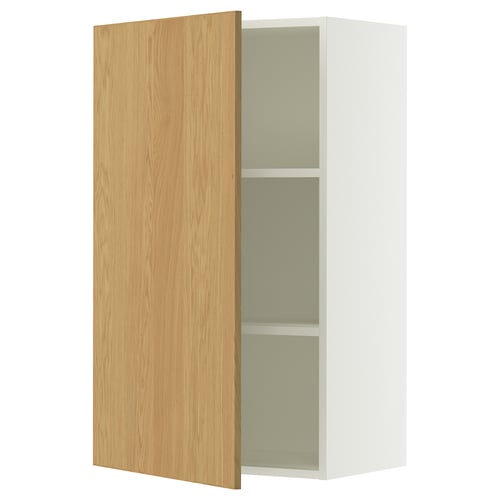 SEKTION Armoire murale, blanc/Sinarp chêne plaqué, 24x15x40 "