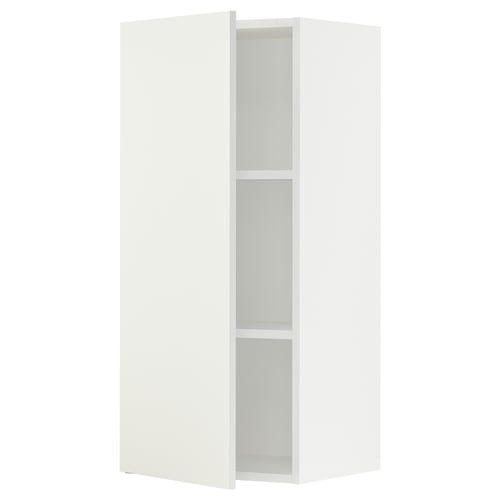 SEKTION Armoire murale, blanc/Vallstena blanc, 18x15x40 "
