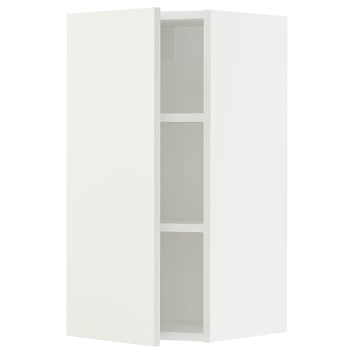 SEKTION Armoire murale, blanc/Vallstena blanc, 15x15x30 "