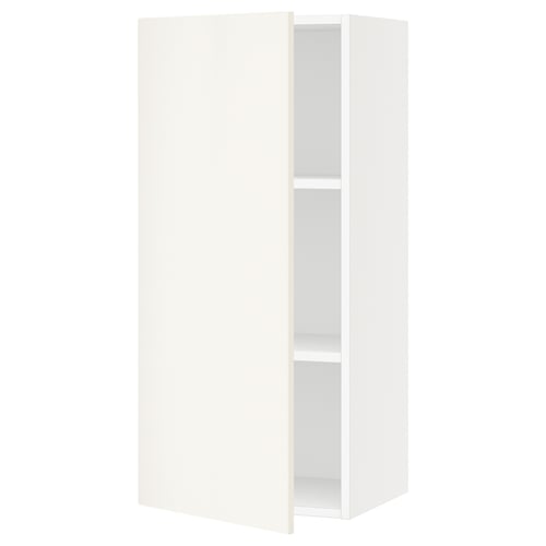 SEKTION Armoire murale, blanc/Veddinge blanc, 18x15x40 "