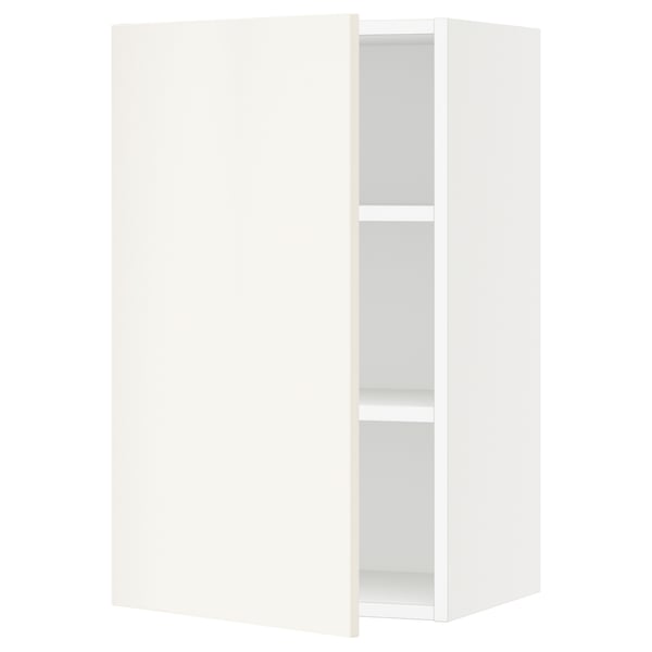 SEKTION Armoire murale, blanc/Veddinge blanc, 18x15x30 "