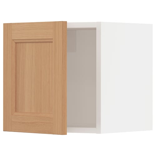 SEKTION Armoire murale, blanc/Vedhamn chêne, 15x15x15 "