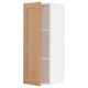 SEKTION Armoire murale, blanc/Vedhamn chêne, 15x15x40 "