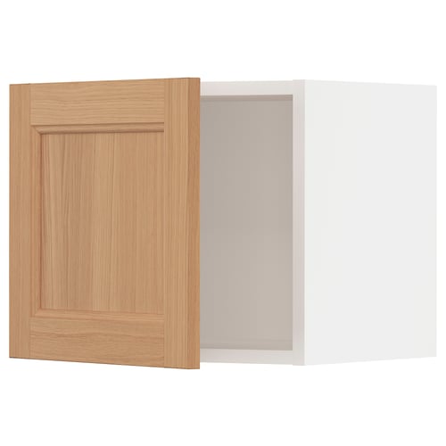 SEKTION Armoire murale, blanc/Vedhamn chêne, 18x15x15 "