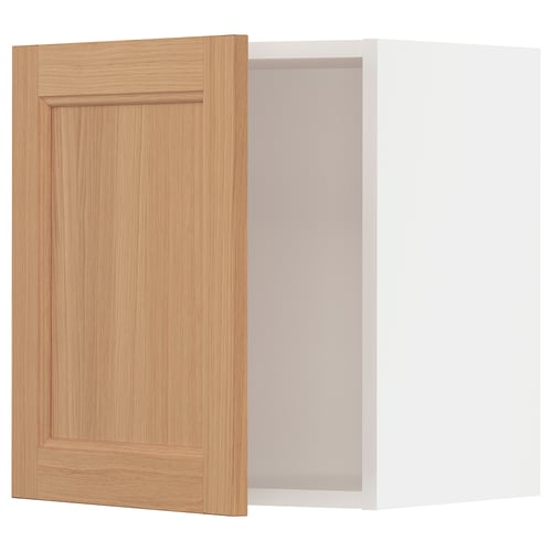 SEKTION Armoire murale, blanc/Vedhamn chêne, 18x15x20 "