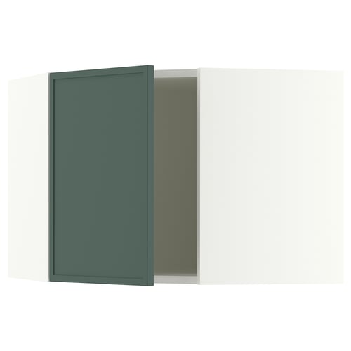 SEKTION Armoire murale d'angle, blanc/Aspudden gris-vert foncé, 26x15x20 "