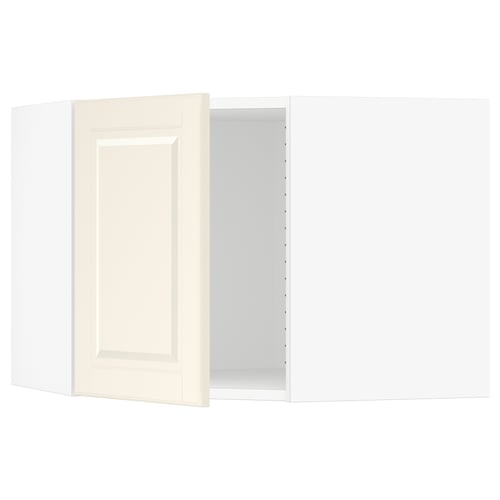SEKTION Armoire murale d'angle, blanc/Bodbyn blanc cassé, 26x15x20 "
