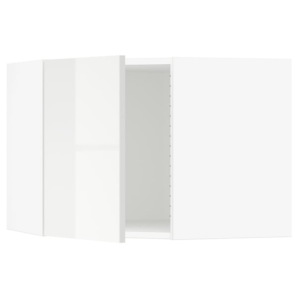 SEKTION Armoire murale d'angle, blanc/Ringhult blanc, 26x15x20 "