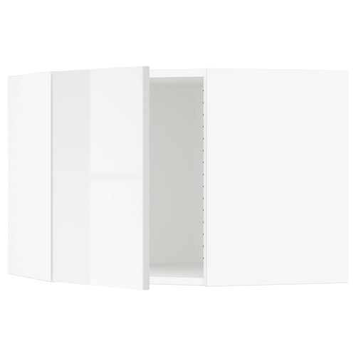 SEKTION Armoire murale d'angle, blanc/Ringhult blanc, 26x15x20 "