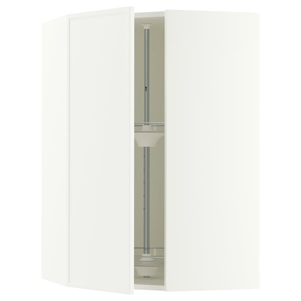 SEKTION Armoire murale d'angle+rgt pivot, blanc/Aspudden blanc mat, 26x15x40 "