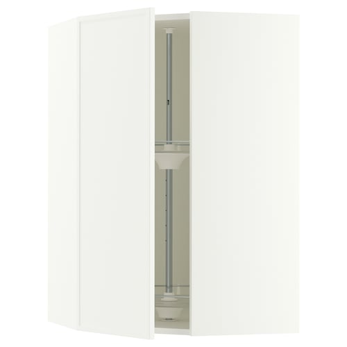 SEKTION Armoire murale d'angle+rgt pivot, blanc/Aspudden blanc mat, 26x15x40 "