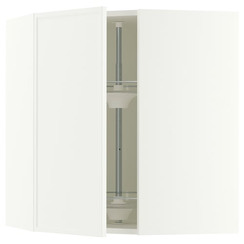 SEKTION Armoire murale d'angle+rgt pivot, blanc/Aspudden blanc mat, 26x15x30 "