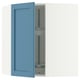 SEKTION Armoire murale d'angle+rgt pivot, blanc/Lerhyttan bleu, 26x15x30 "