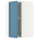 SEKTION Armoire murale d'angle+rgt pivot, blanc/Lerhyttan bleu, 26x15x40 "