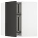 SEKTION Armoire murale d'angle+rgt pivot, blanc/Nickebo anthracite mat, 26x15x30 "