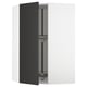 SEKTION Armoire murale d'angle+rgt pivot, blanc/Nickebo anthracite mat, 26x15x40 "
