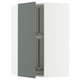 SEKTION Armoire murale d'angle+rgt pivot, blanc/Nickebo gris -vert mat, 26x15x40 "