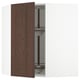 SEKTION Armoire murale d'angle+rgt pivot, blanc/Sinarp brun, 26x15x30 "