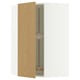 SEKTION Armoire murale d'angle+rgt pivot, blanc/Sinarp chêne plaqué, 26x15x40 "