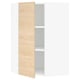 SEKTION Armoire murale d'angle+tablettes, blanc/Askersund effet frêne clair, 26x15x40 "