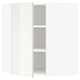 SEKTION Armoire murale d'angle+tablettes, blanc/Ringhult blanc, 26x15x30 "