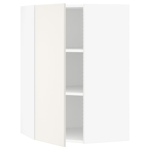 SEKTION Armoire murale d'angle+tablettes, blanc/Veddinge blanc, 26x15x40 "