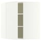 SEKTION Armoire murale d'angle+tblts, blanc/Aspudden blanc mat, 26x15x30 "
