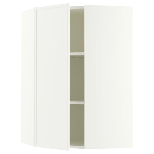 SEKTION Armoire murale d'angle+tblts, blanc/Aspudden blanc mat, 26x15x40 "